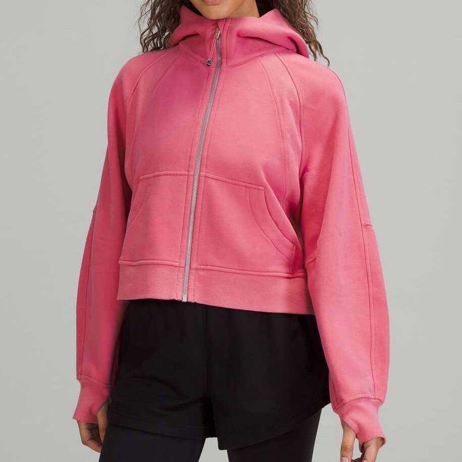 Lululemon Scuba Oversized Full Zip Hoodie Pink Blossom
